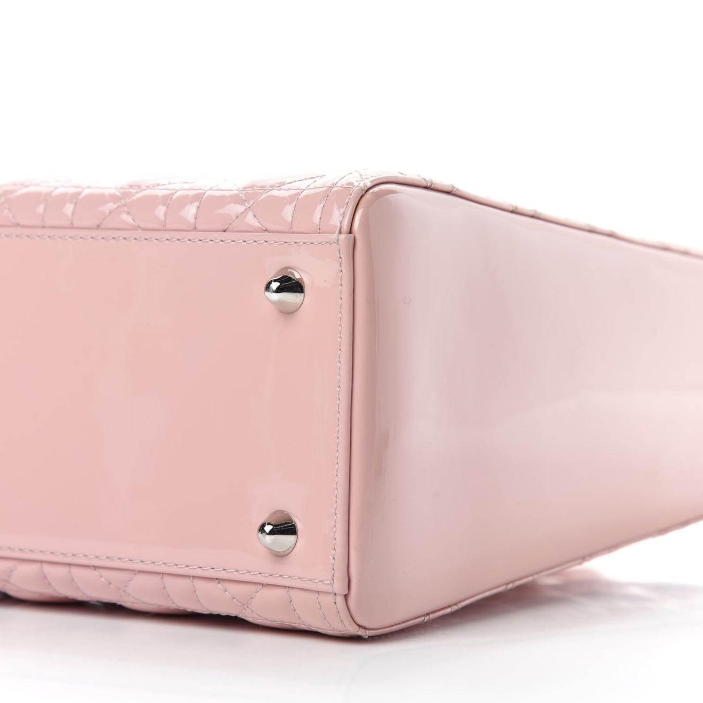 Patent Cannage Large Lady Dior Pink