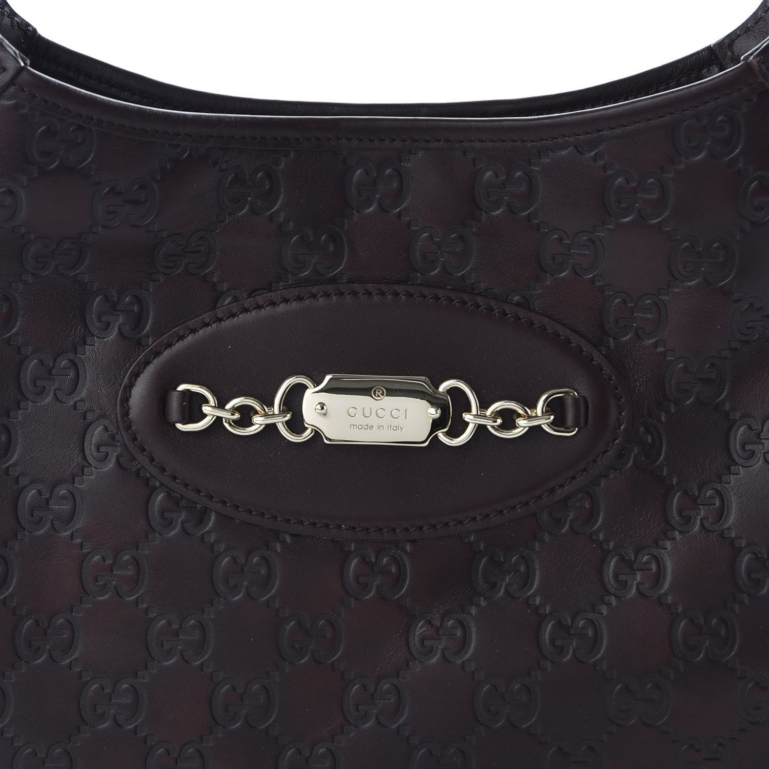 Gucci Guccissima Punch Hobo Dark Brown 9 of 9