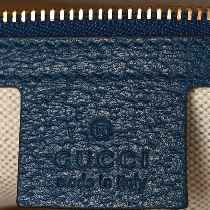 Gucci Canvas Flora Floral Shoulder Bag White Blue Agata Mulitcolor 6 of 9