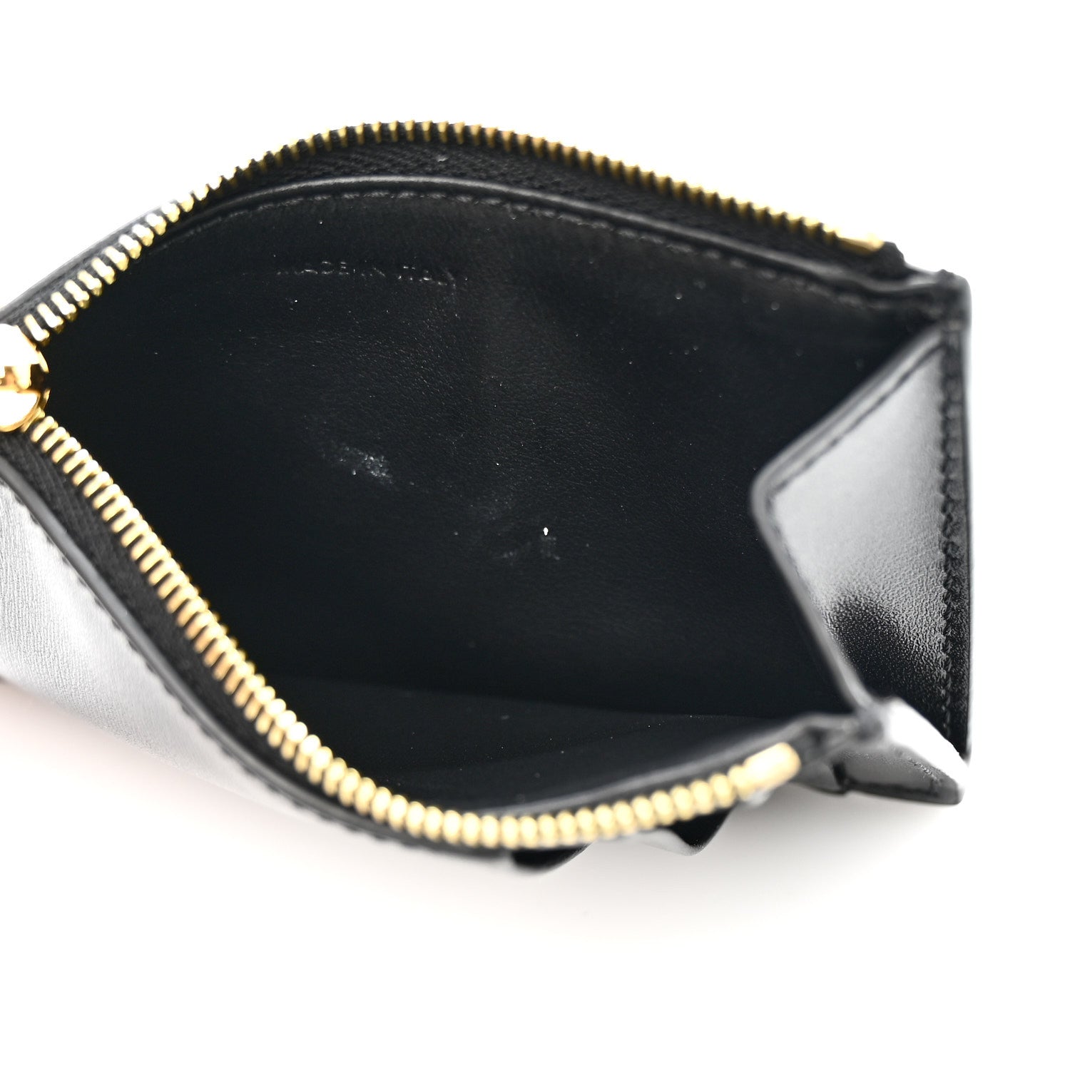 Celine Triomphe Calfskin Zipped Card Holder Black Black 5 of 8