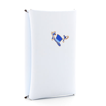 Hermes Swift Printed Cowboy Calvi Card Case Bleu Brume 3 of 8