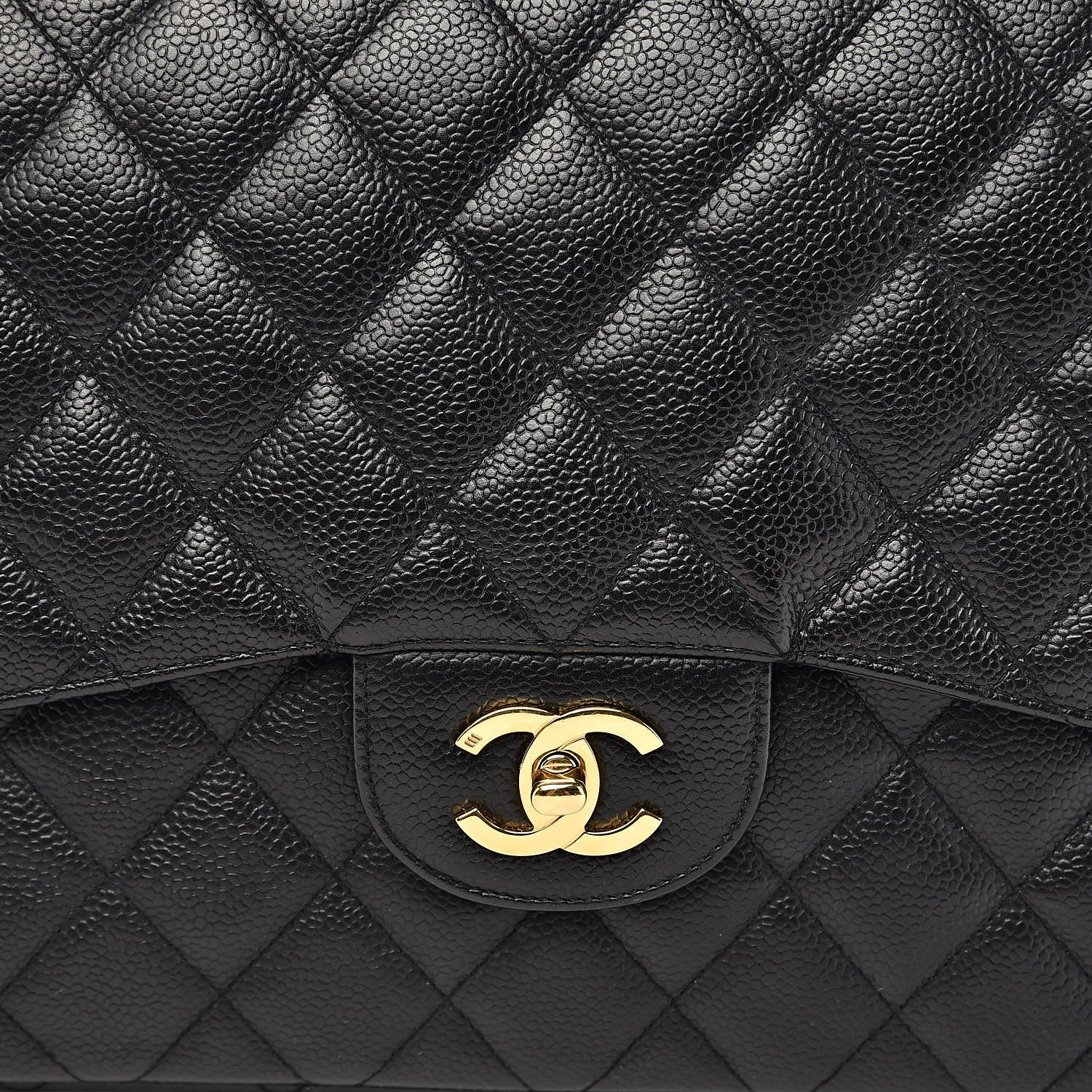 Chanel Caviar Quilted Jumbo Single Flap Black 18 of 18