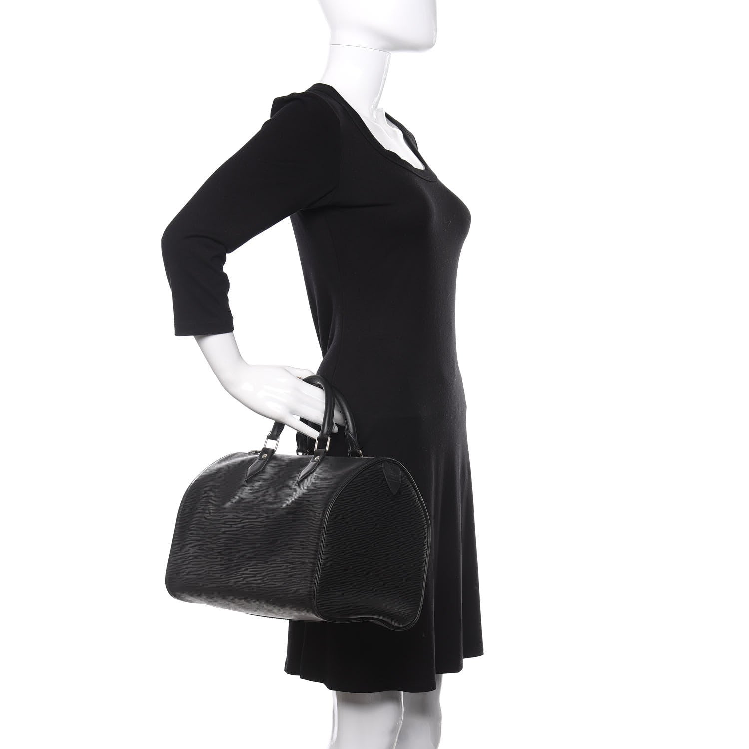 Louis Vuitton Epi Speedy 30 Black 2 of 11