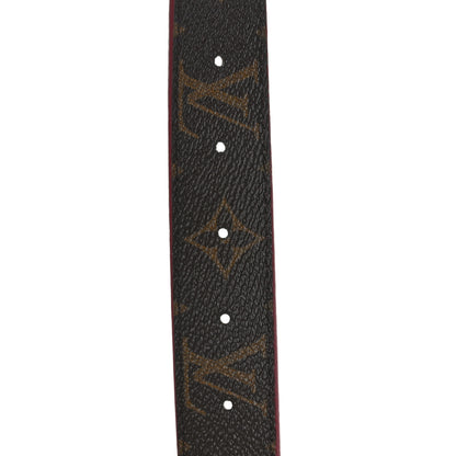 Louis Vuitton Calfskin Monogram 30mm LV Initiales Reversible Belt 85 34 Fuschia 5 of 5