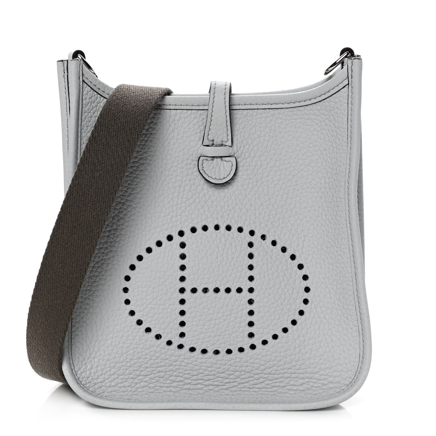 Hermes Taurillon Clemence Amazone Evelyne TPM Gris Perle Etain 1 of 4