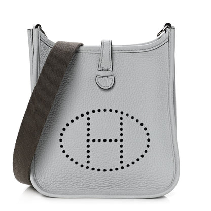 Hermes Taurillon Clemence Amazone Evelyne TPM Gris Perle Etain 1 of 4