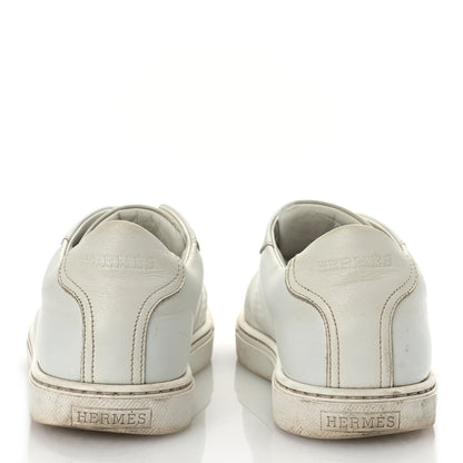 Hermes Calfskin Womens Advantage Sneakers 37 White 6 of 19