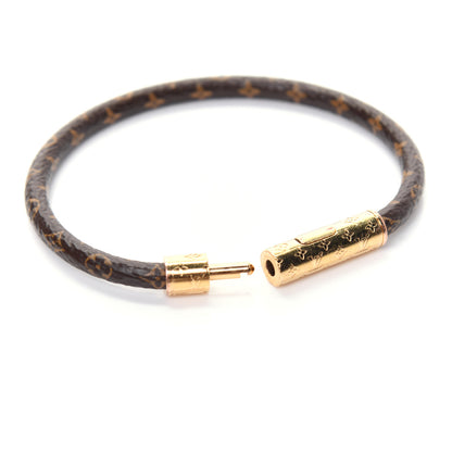 Louis Vuitton Monogram Ebene Keep It Bracelet 17 5 of 6