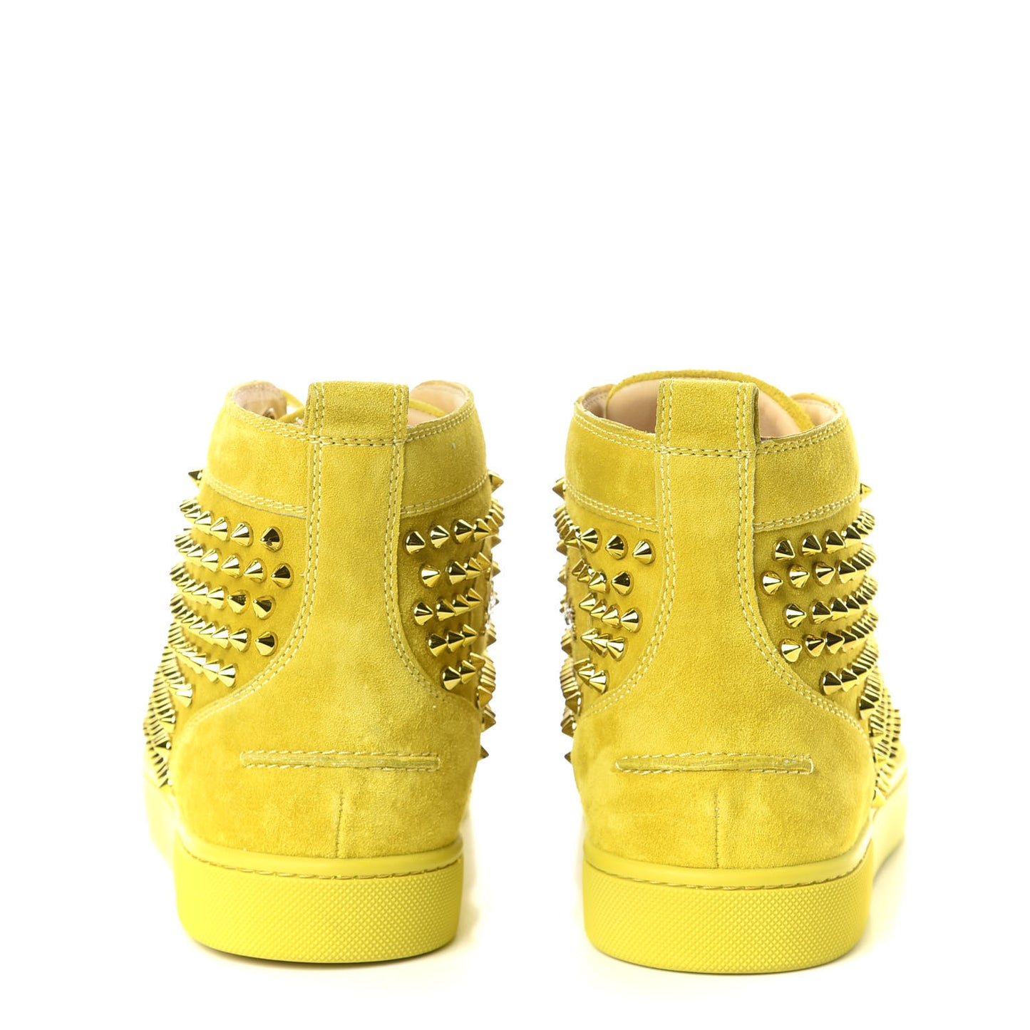 CHRISTIAN LOUBOUTIN Veau Velours Mens Louis Orlato Flat Spikes Sneakers 41.5 Cubiste