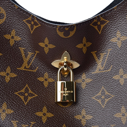 Louis Vuitton Monogram Flower Hobo Black 8 of 10