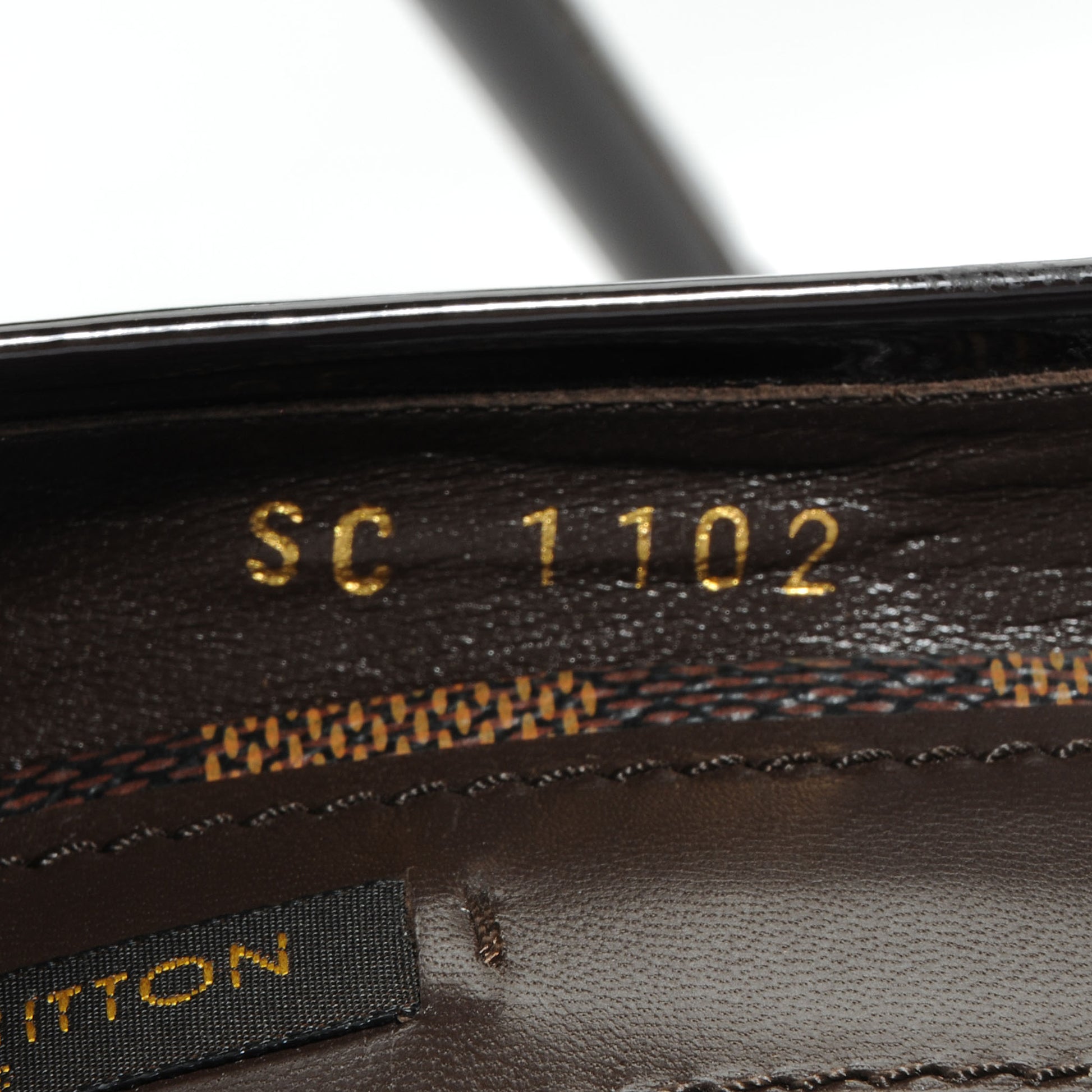 Louis Vuitton Patent Damier Ebene Valentine Pumps 36.5 Black 8 of 8