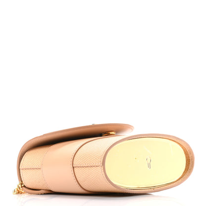 Chloe Calfskin Lizard Embossed Small Aby Lock Delicate Pink 3 of 8