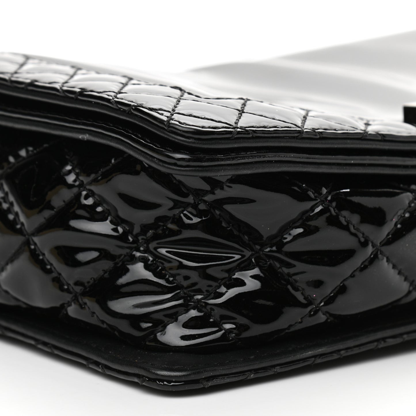 Patent New Medium Boy Reverso Flap Black