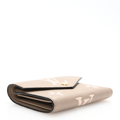 Louis Vuitton Empreinte Monogram Giant Victorine Wallet Tourterelle Creme 4 of 7