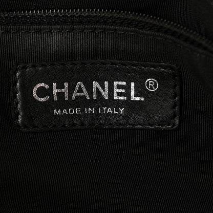 Chanel Calfskin CC Chevron All Day Long Boston Black 6 of 14