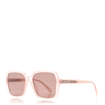 Chanel Acetate Square Sunglasses 5505 Light Pink 1 of 8