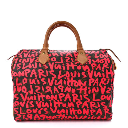 Louis Vuitton Monogram Graffiti Speedy 30 Fuchsia 1 of 15