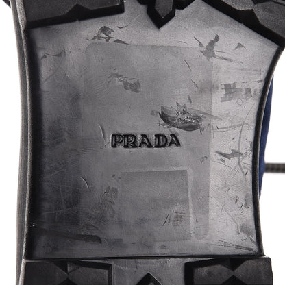 Prada Velvet Combat Boots 39.5 Black 8 of 9