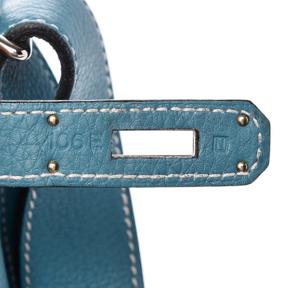 Hermes Taurillon Clemence So Kelly 22 Blue Jean 7 of 7