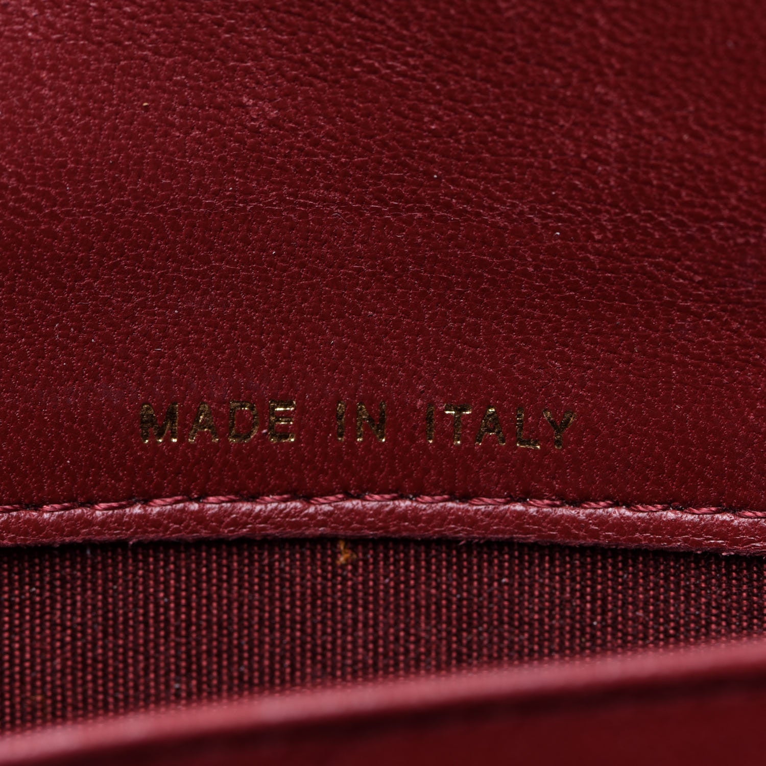 Chanel Lambskin Quilted Boy Flap Wallet Dark Red 7 of 16