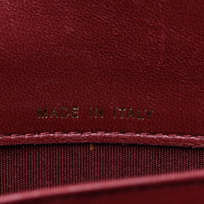 Chanel Lambskin Quilted Boy Flap Wallet Dark Red 7 of 16