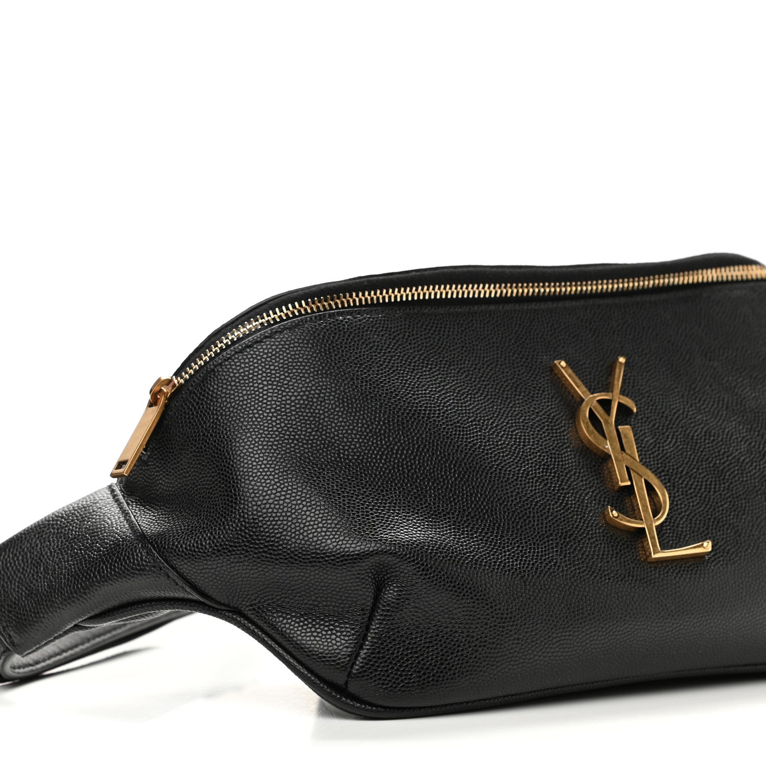 Saint Laurent Grain De Poudre Monogram Belt Bag Black 9 of 11