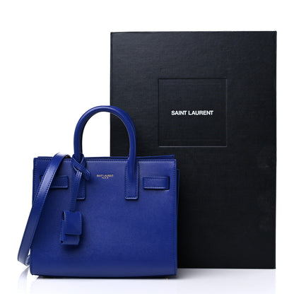 Saint Laurent Calfskin Nano Sac De Jour Royal Blue 11 of 11