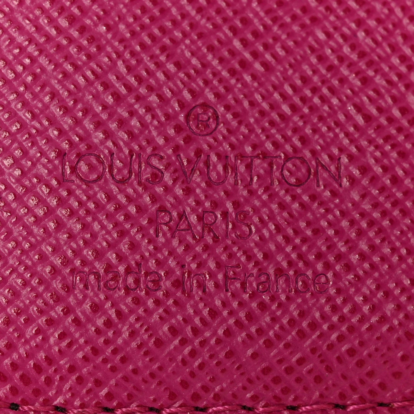 Monogram Perforated Compact Zipped Wallet Fuchsia