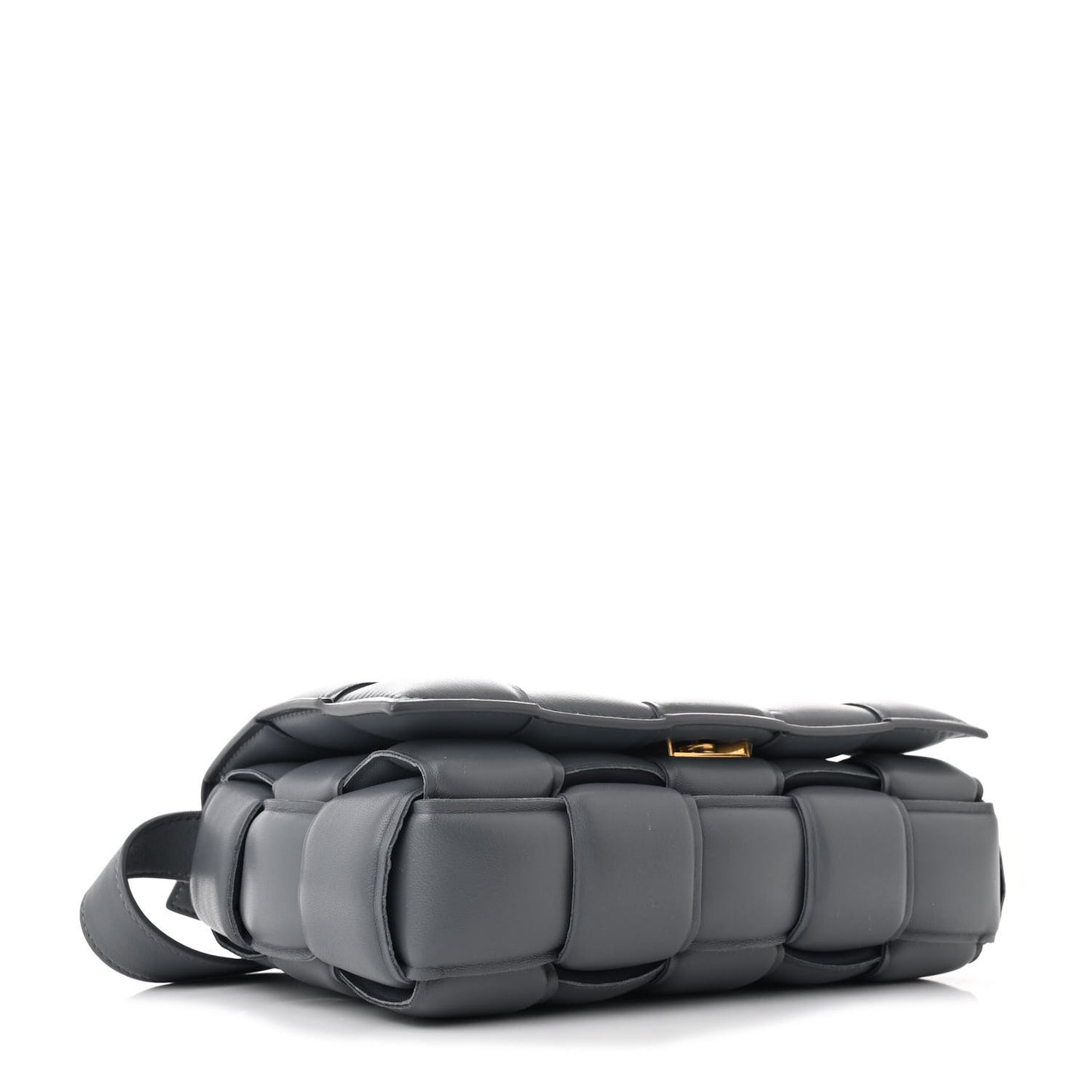 Nappa Maxi Intreccio Padded Cassette Crossbody Bag Thunder