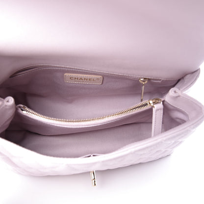 Chanel Caviar Quilted Small Coco Handle Flap Lilas Lilac 4 of 10