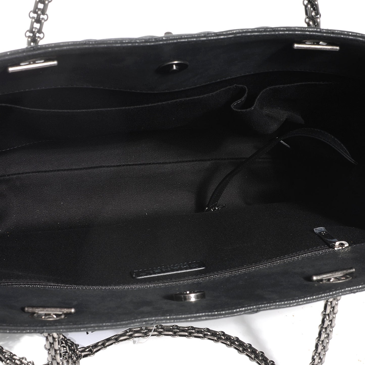 Iridescent Calfskin Reissue 2.55 Tote Black