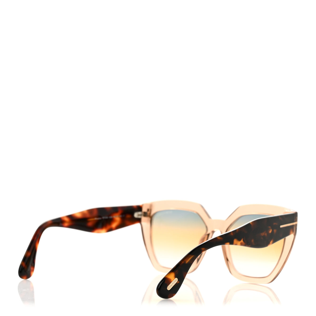 Acetate Phoebe Cat Eye Sunglasses TF939 Transparent Tortoise
