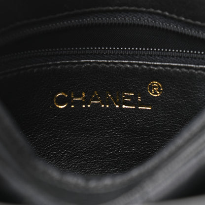 Chanel Lambskin Vertical Quilted CC Tassel Camera Case Black 6 of 10
