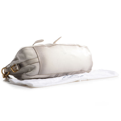 Prada Cervo Antik Shopping Satchel Bianco 4 of 11