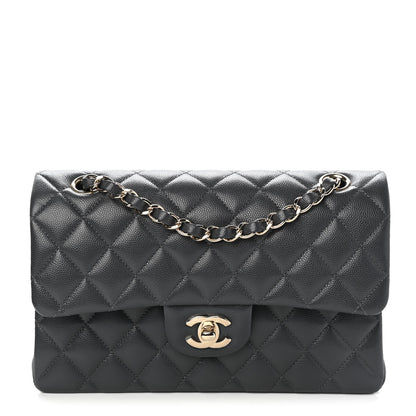 Chanel Caviar Quilted Small Double Flap Dark Grey 1 of 8