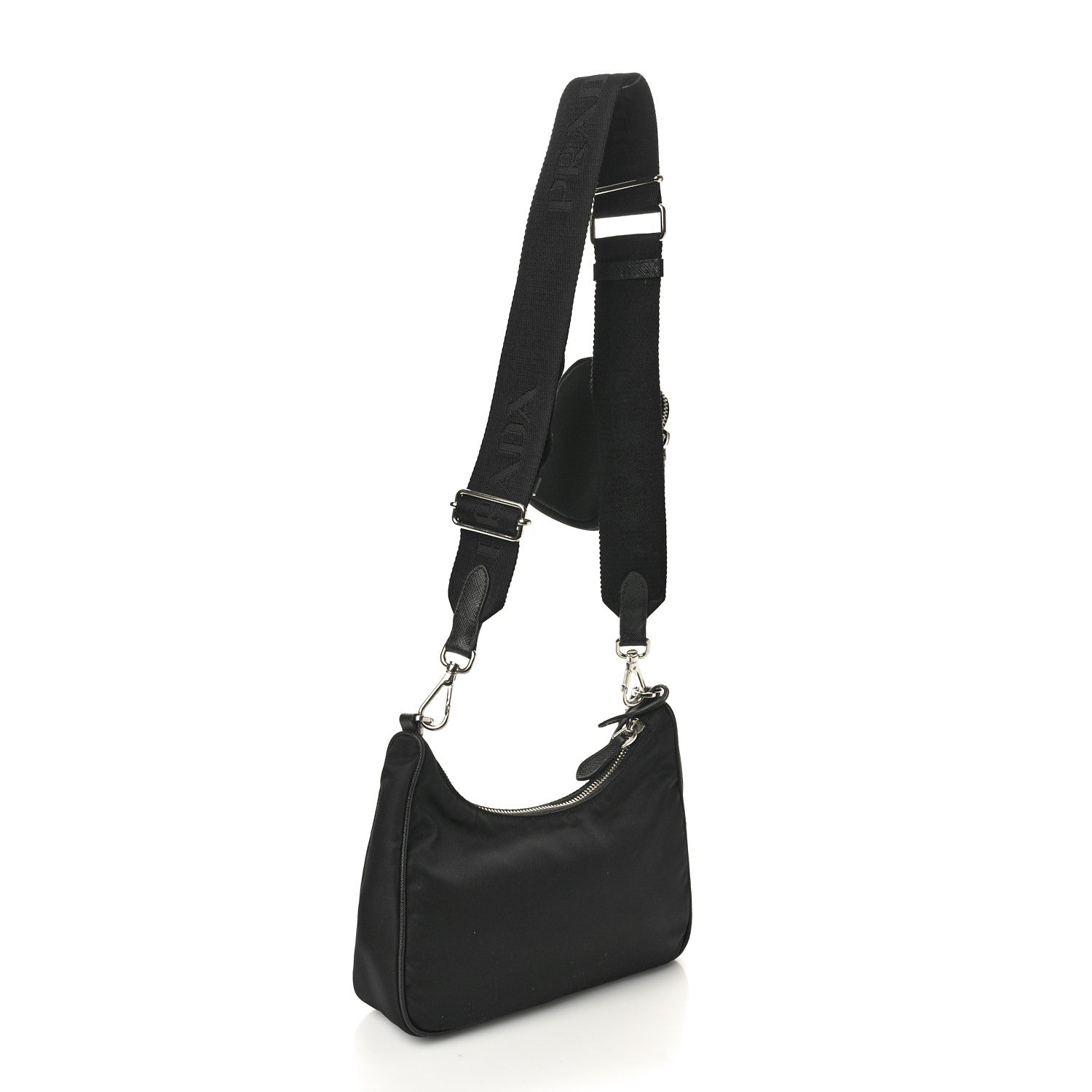 Prada Nylon Re-Edition 2005 Shoulder Bag Black 2 of 9