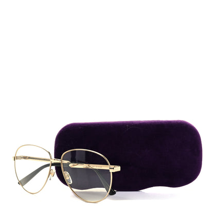 Gucci Aviator Eyeglasses GG0138S Gold Black 9 of 9