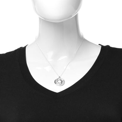 Tiffany Sterling Silver 1837 Circles Pendant Necklace 2 of 7