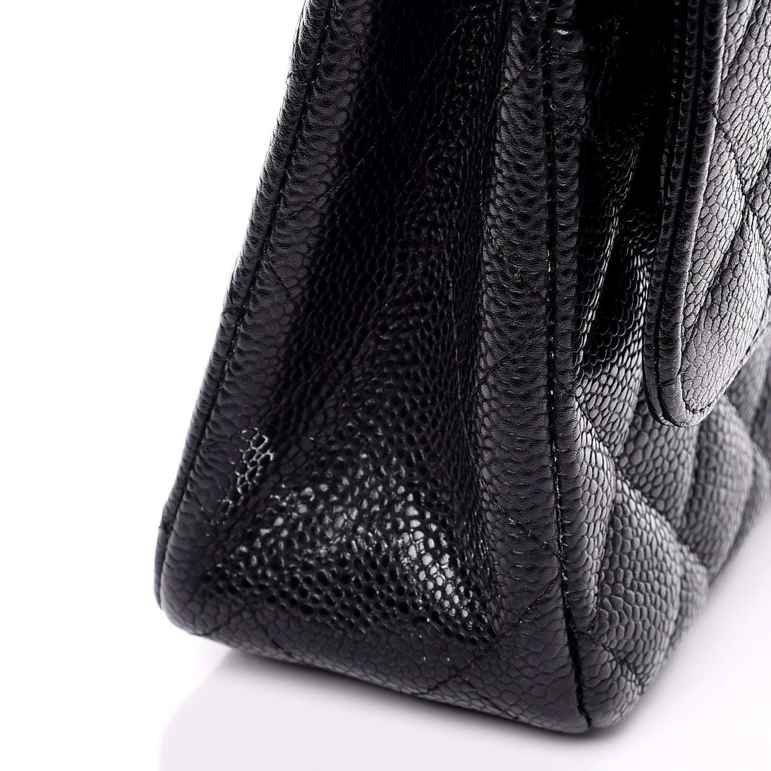 Chanel Caviar Quilted Medium Double Flap Black 9 of 10