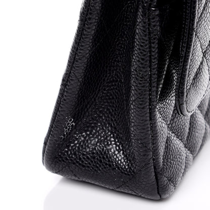 Chanel Caviar Quilted Medium Double Flap Black 9 of 10