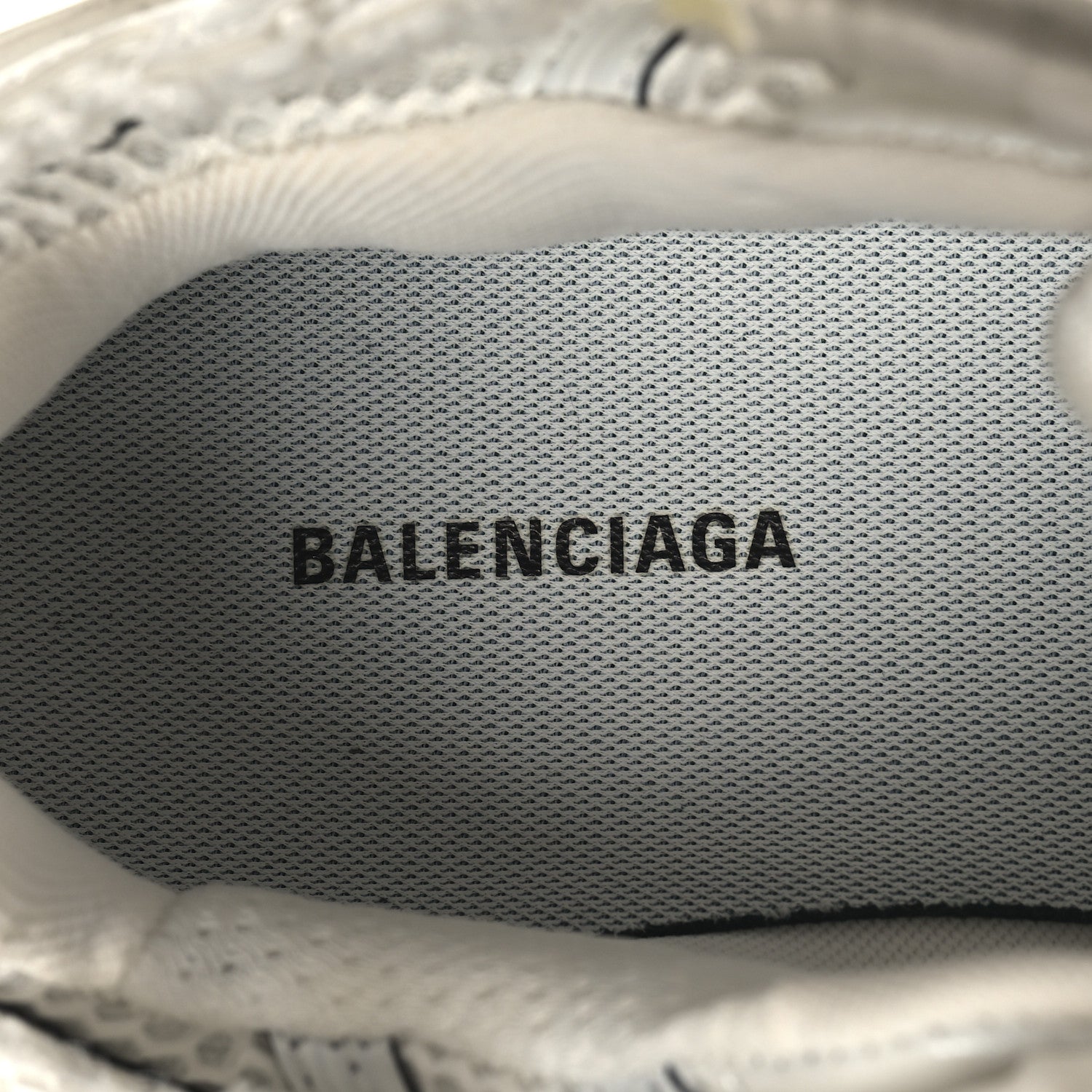 Balenciaga Mesh Rubber Monocolor Womens Runner Sneakers 40 White 8 of 10