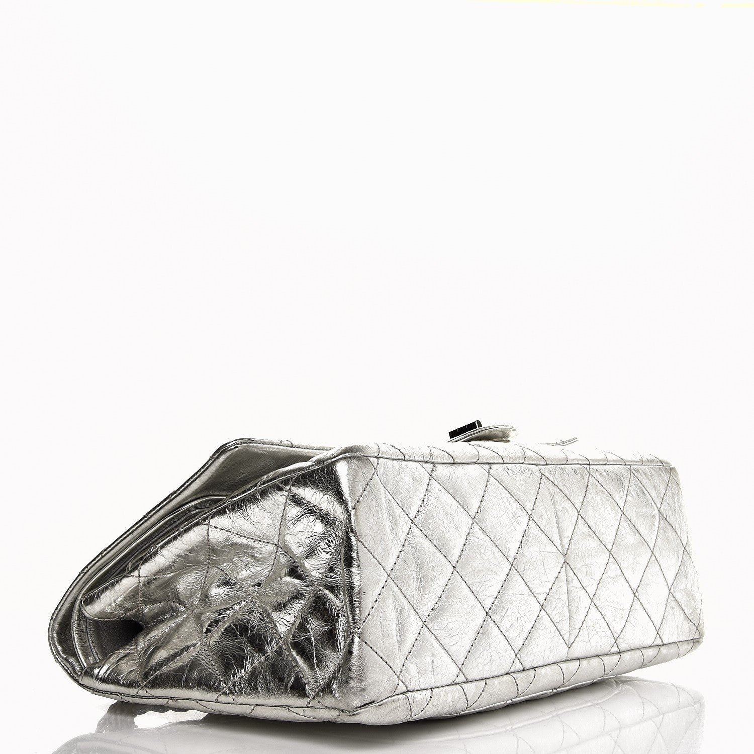 Chanel Metallic Aged Calfskin Quilted 2.55 Reissue 228 Flap Silver 4 of 11