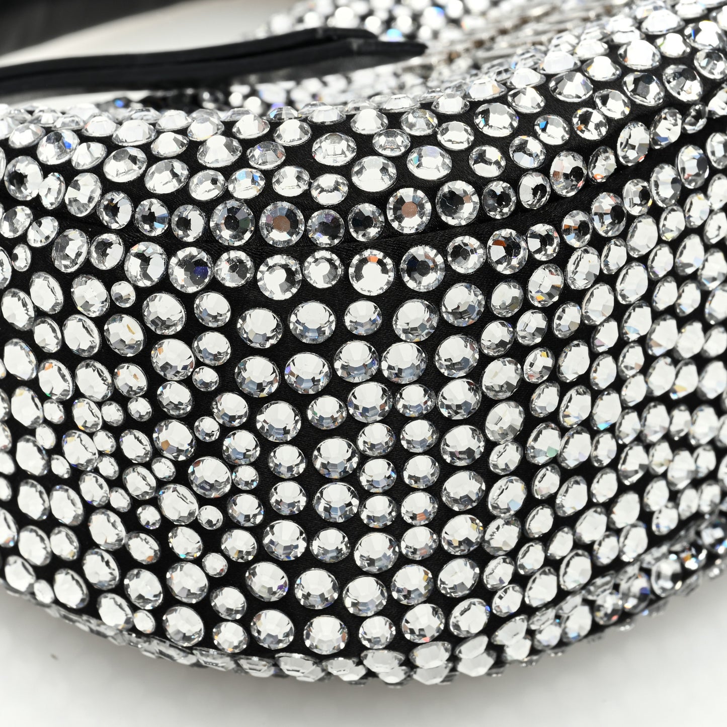 Crystal Silk Starlight Mini Wander Hobo Black