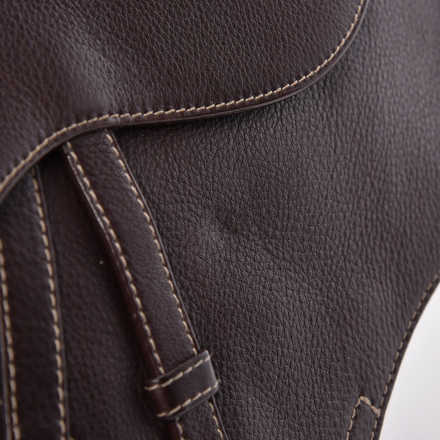 Calfskin Baudrier Saddle Bag Brown