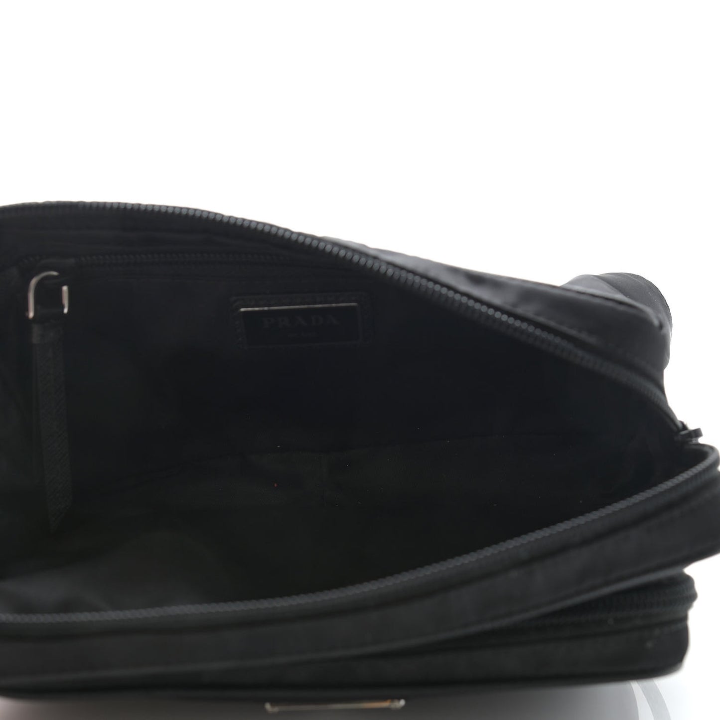 Tessuto Nylon Saffiano Belt Bag Black