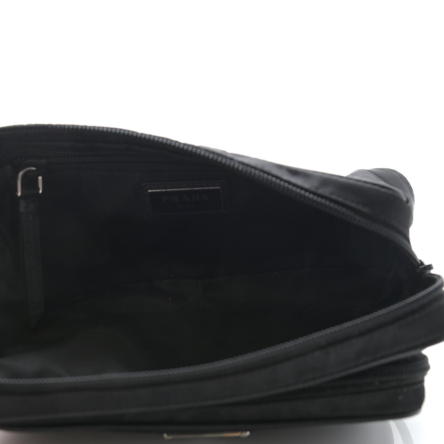 Prada Tessuto Nylon Saffiano Belt Bag Black 5 of 9