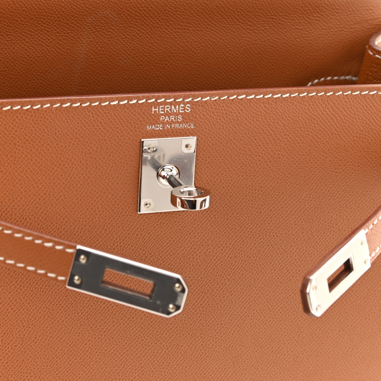 Hermes Madame Calfskin Kelly Sellier 25 Gold 6 of 12
