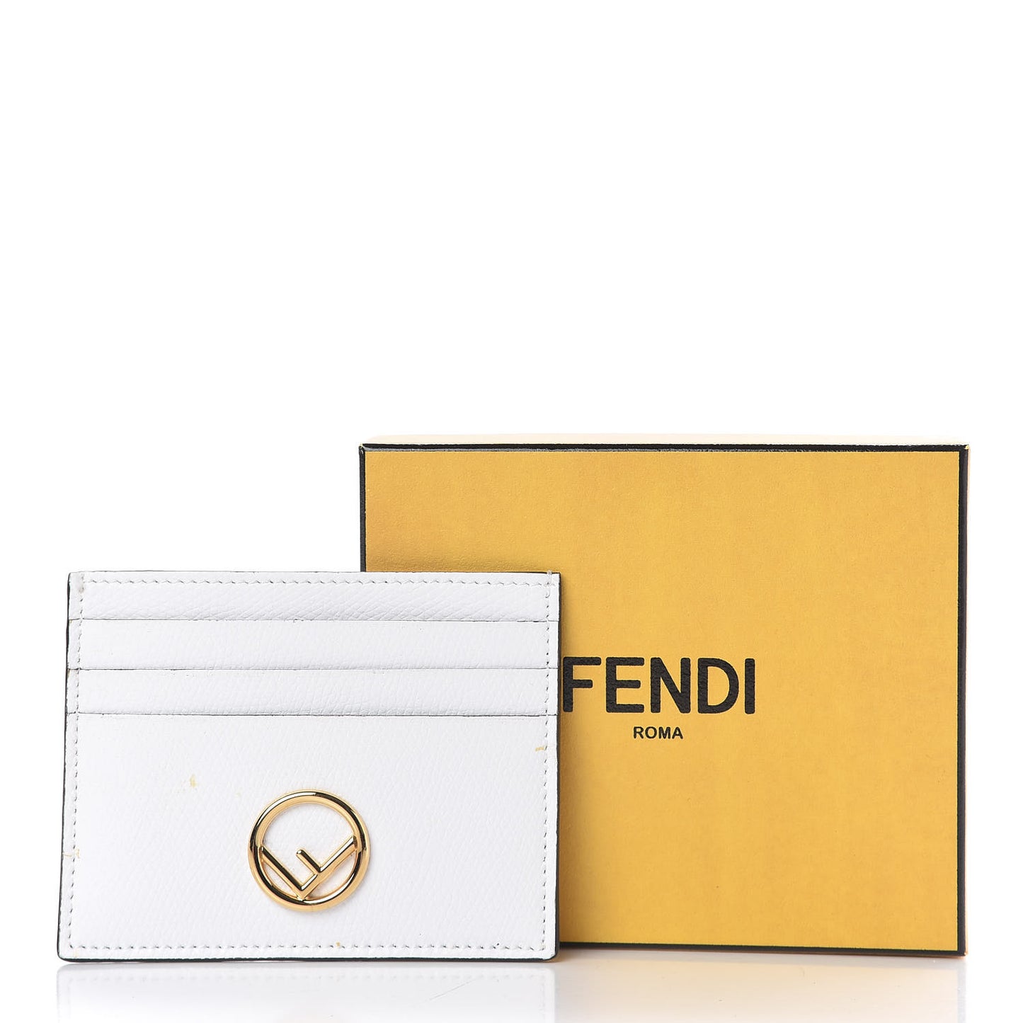 Vitello Cruise F is Fendi Card Holder Optical White