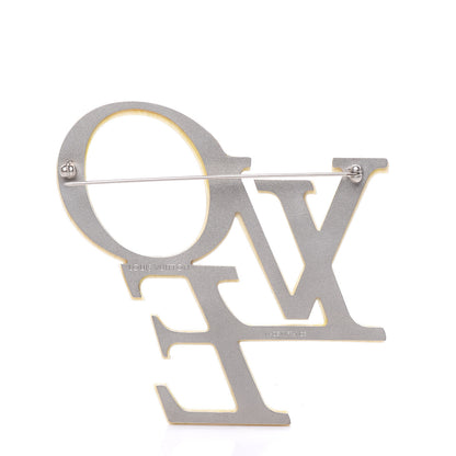Louis Vuitton Swarovski Crystal Love LVoe Brooch 3 of 5