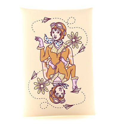Hermes Swift Aviatrice Printed Calvi Card Case Nata 1 of 8